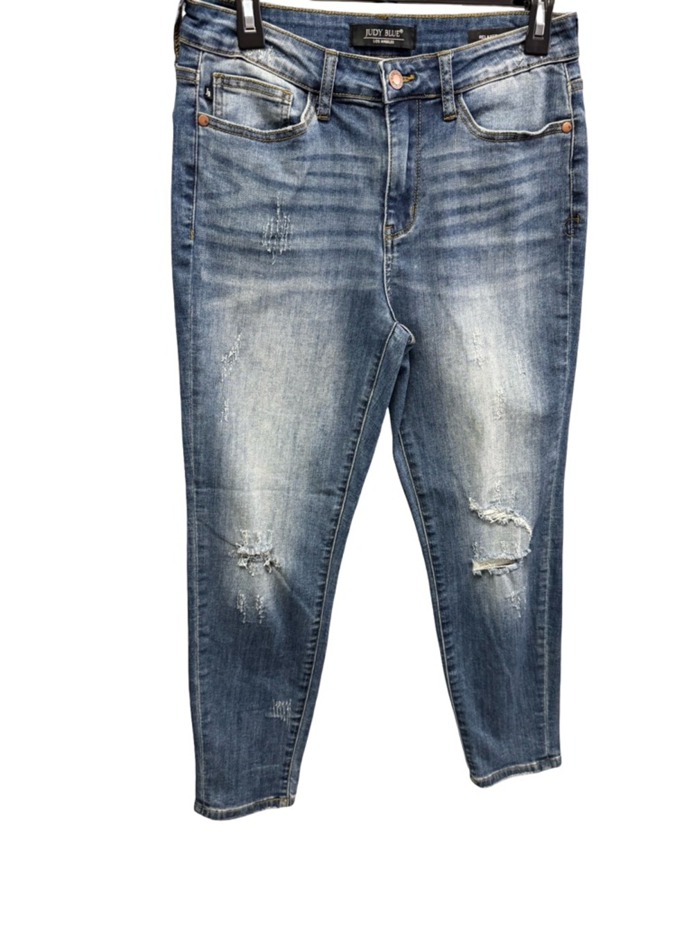 1059 / Judy Blue Relaxed Fit Distressed Blue Jeans Women’s Size 30